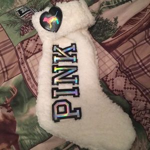 Pink Christmas stocking